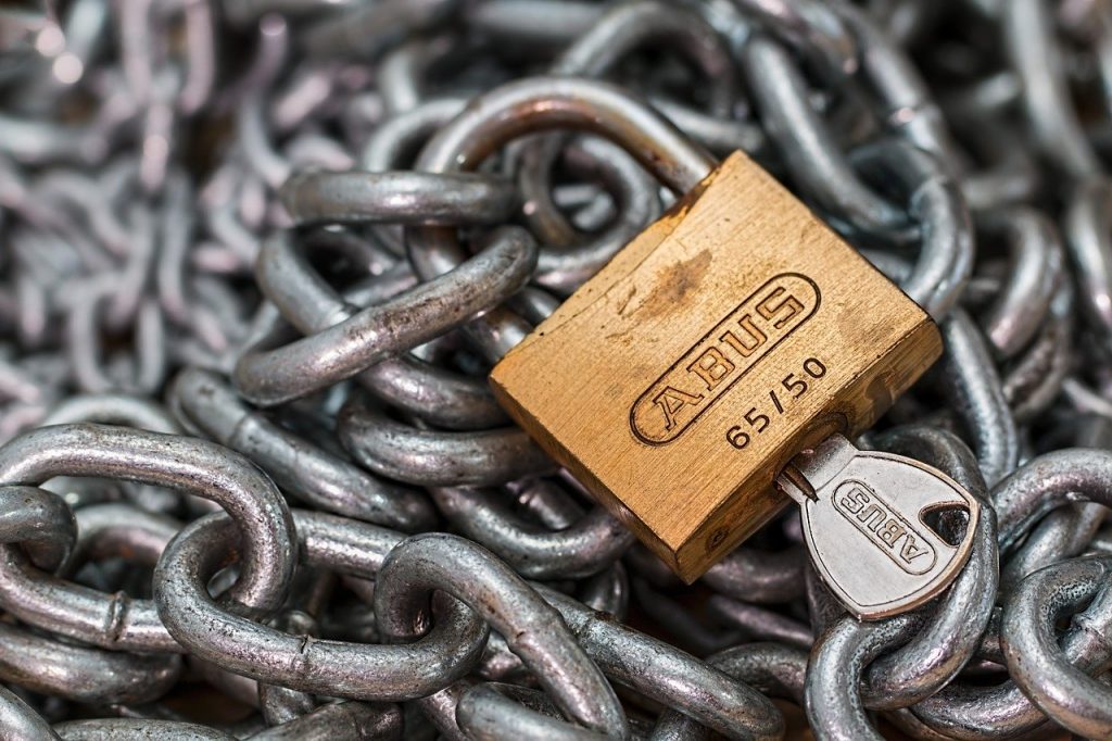 Padlock Lock Chain Key Security - stevepb / Pixabay